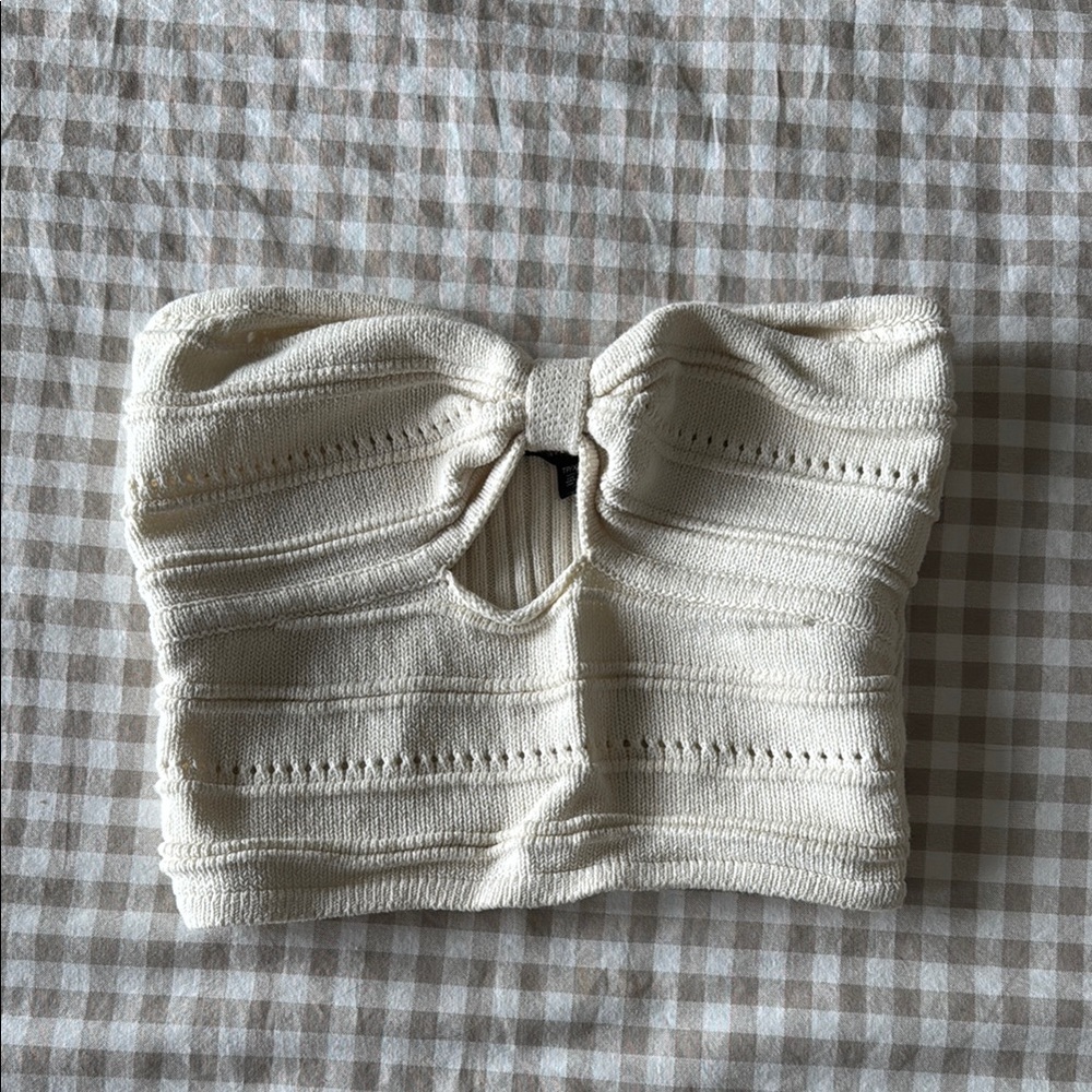 Knit tube top